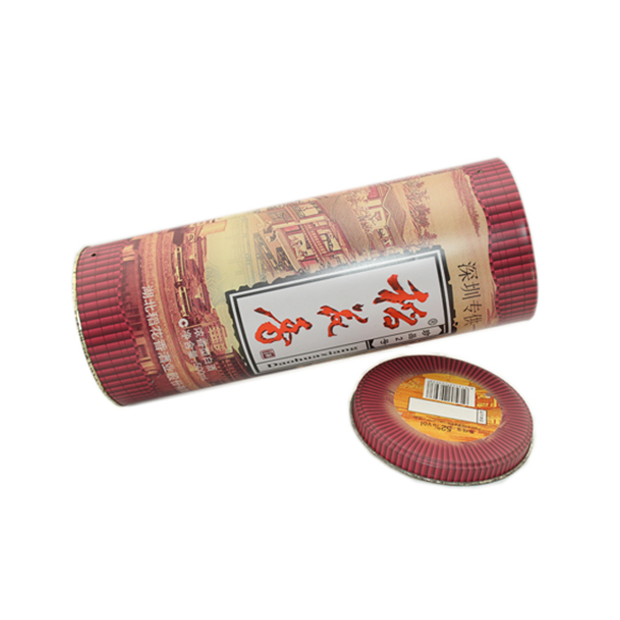 white round wine tin