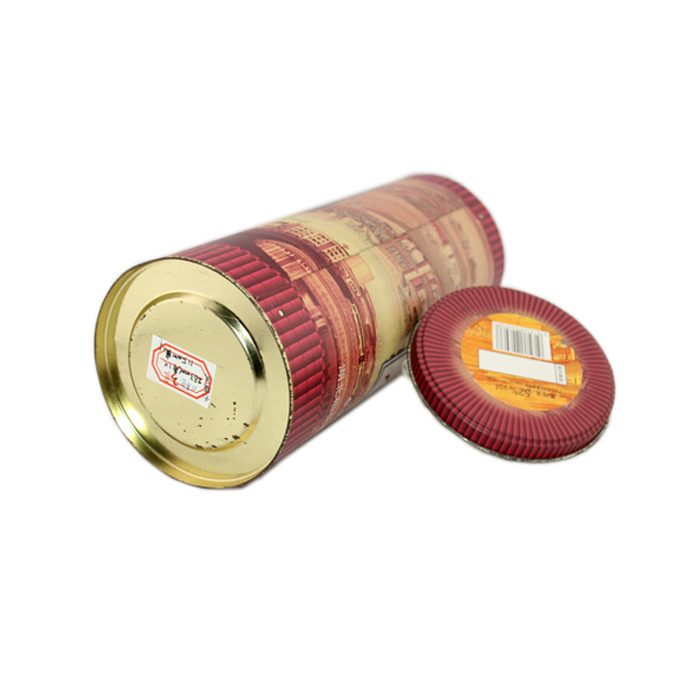 white round wine tin