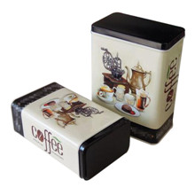 classical coffee tin box