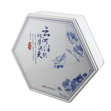 hexagon metal packaging tin