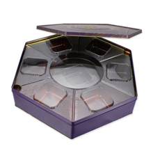 irregular metal packaging storage tin