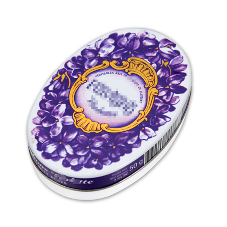 oval shape cookies packaging tin