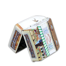 house shape sugar tin