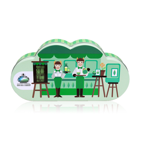 cloud shape candy tin box