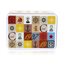 rectangular storage tin box