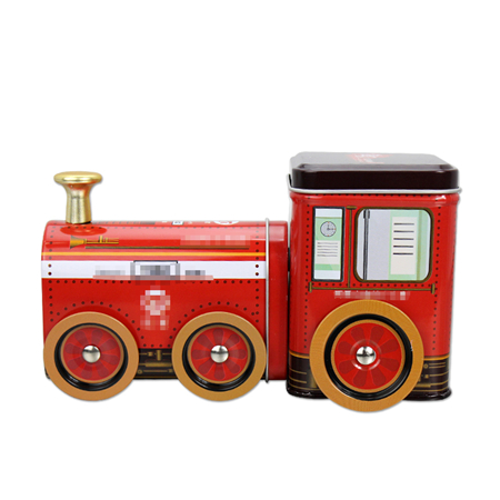 train shape tin box