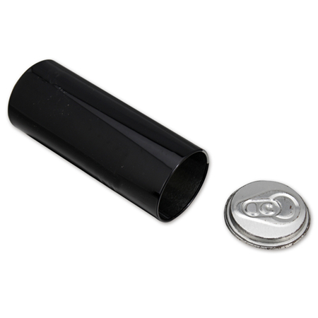 zippered printed black metal box