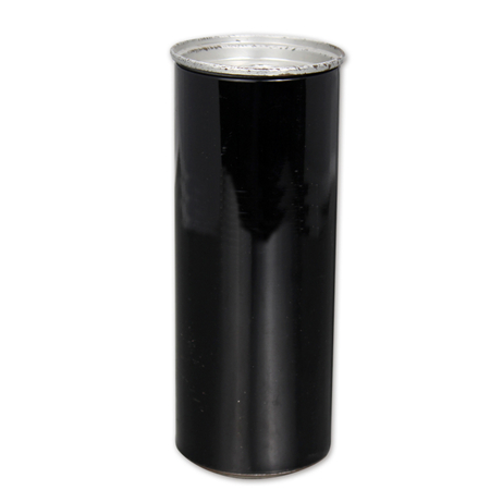 zippered printed black metal box