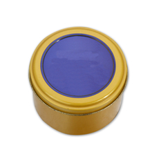 round gold tins wholesale