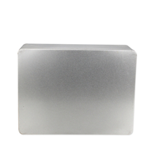 silver metal tin box