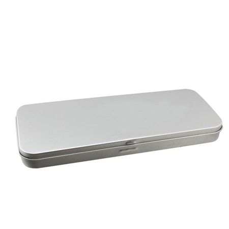 metal tin box with hinge