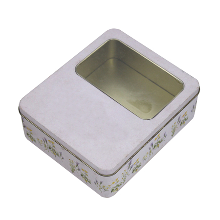 metal box with clear window