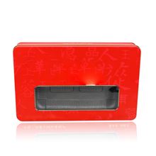 metal tin can food with PVC window