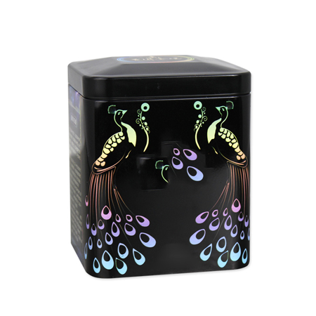 tea square tin box