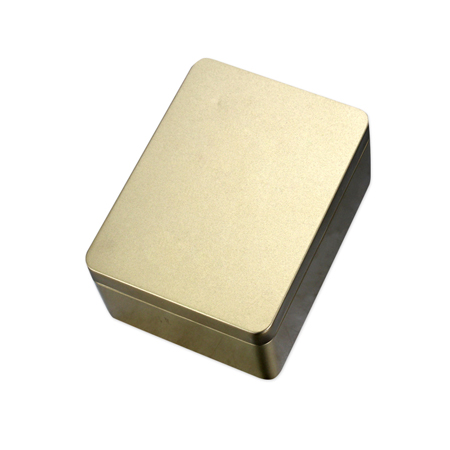 empty metal box for cosmetic packaging
