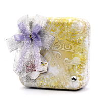 Christmas metal box for candy packaging