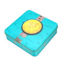 square tin box for cookie packaging