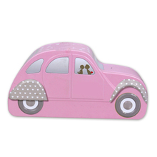 factory candy tin box with car shape