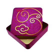 high quality square cookie tin box
