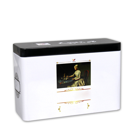 metal tin can package for tea