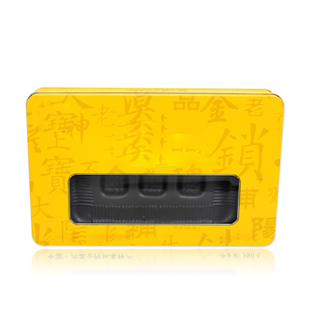 metal tin can food with PVC window