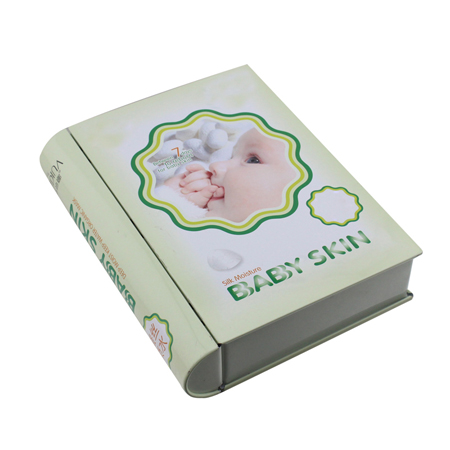 book shape cosmetic tins