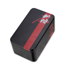 rectangular metal box for tea packaging