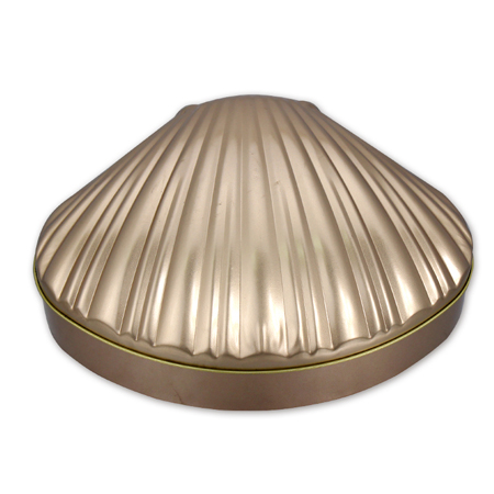 shell shape tin box