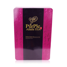 purple tea tins