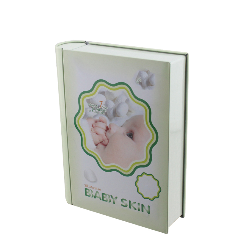 book shape cosmetic tins