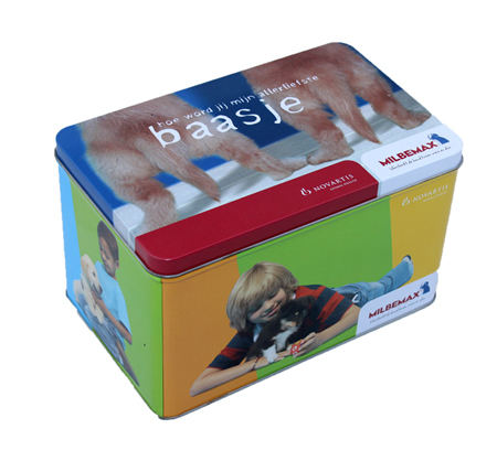 Custom Rectangular Pet Food Tin Box