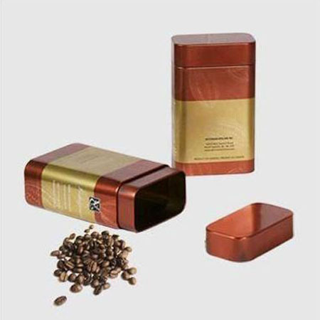 Centro cuadrada caja de lata por mayor