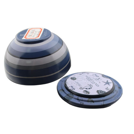 caja de lata vela forma de tazón