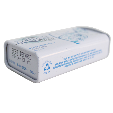 casos de estaño de menta con bisagras