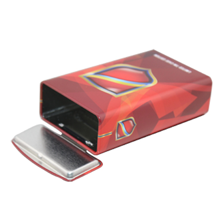 rectangular caja de la lata de cigarros