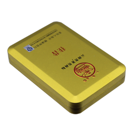 caja de la lata de té con bisagras