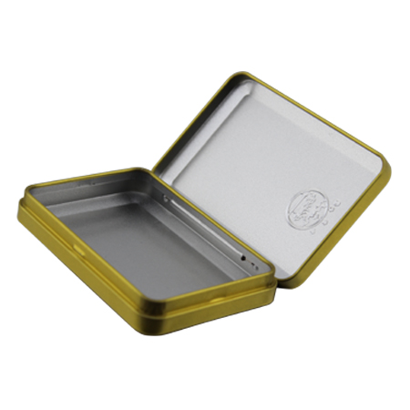 caja de la lata de té con bisagras