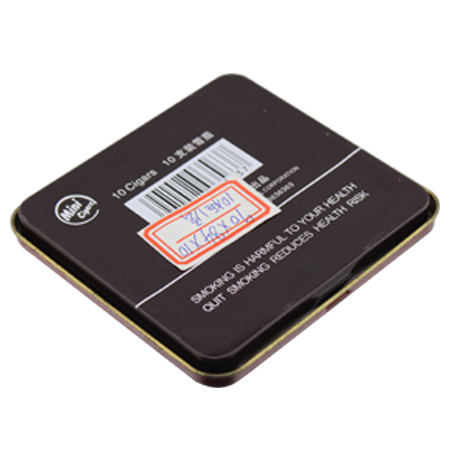 caja de lata de cigarrillos ahorcado