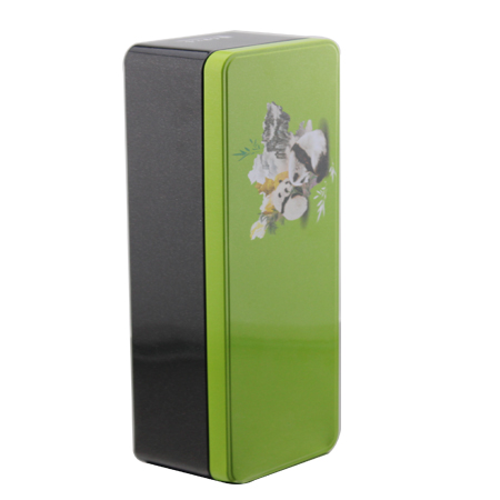 cajas de lata de té rectangular