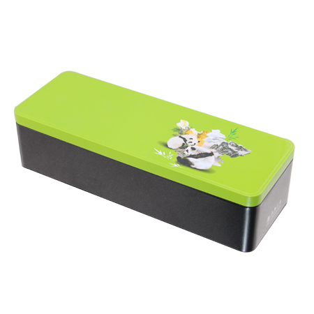 cajas de lata de té rectangular