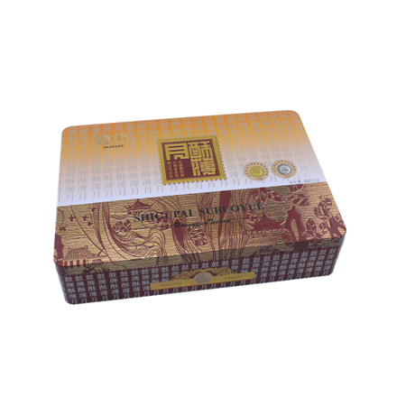 Cajas de lata de la torta de la impresión personalizada