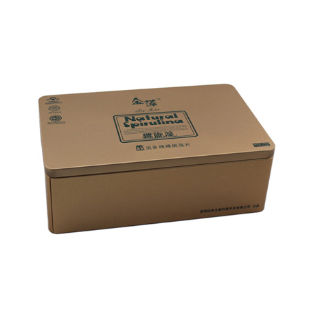 latas de productos de estaño de atención de salud