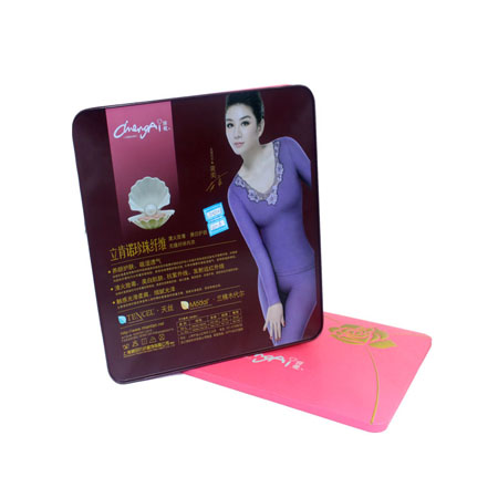 ropa de embalaje caja de lata