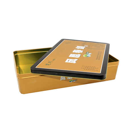 caja de la lata de café rectangular