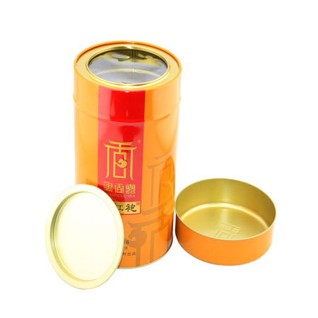 latas de embalaje de té de la forma redonda