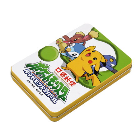 juego rectangular caja de la lata