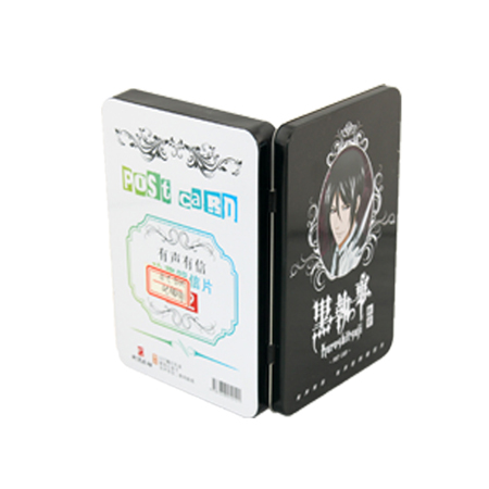 tarjeta de visita de caja de la lata de almacenamiento