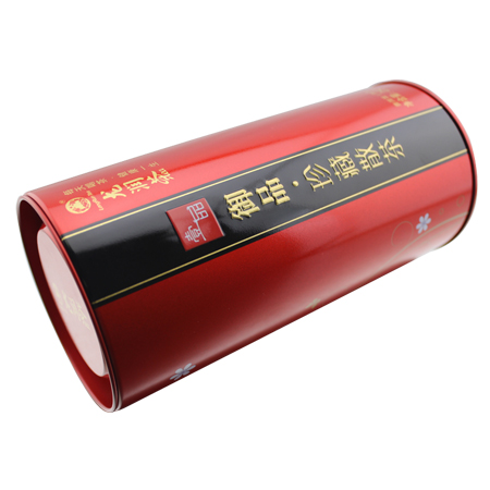 metal redondo té lata