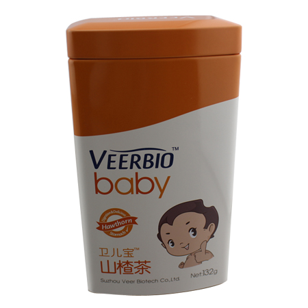 forma ovalada cajas de lata de té