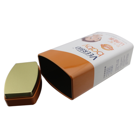 forma ovalada cajas de lata de té